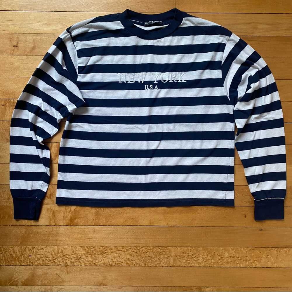 Brandy Melville Striped Long Sleeve - Picture 1 of 4